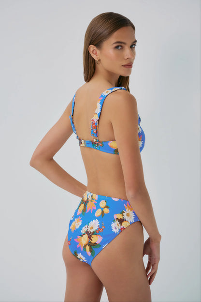 Gilly Bottom - Zesty Lemon Tropical Blue/Multi