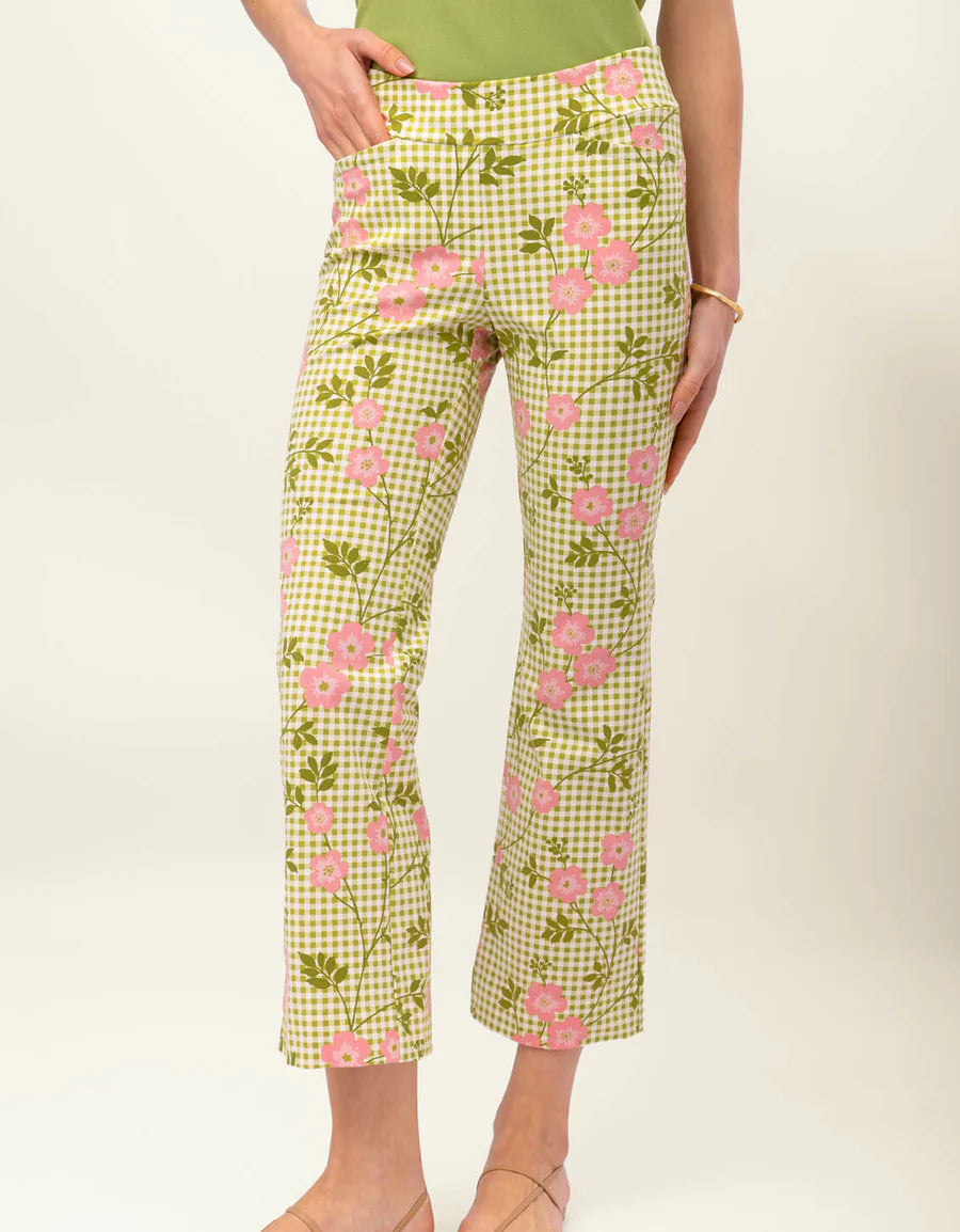 Maren Kick Flare Pant Castillo Gingham