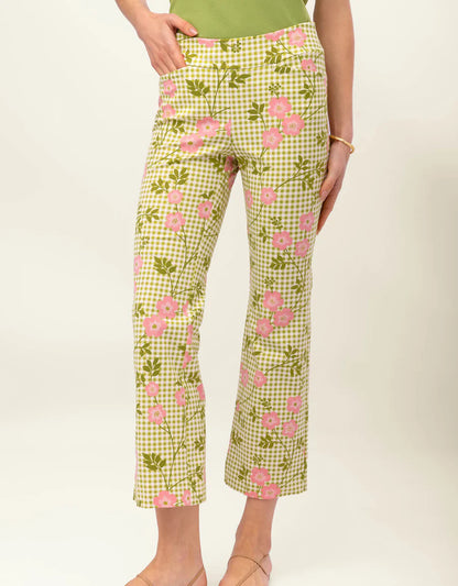 Maren Kick Flare Pant Castillo Gingham