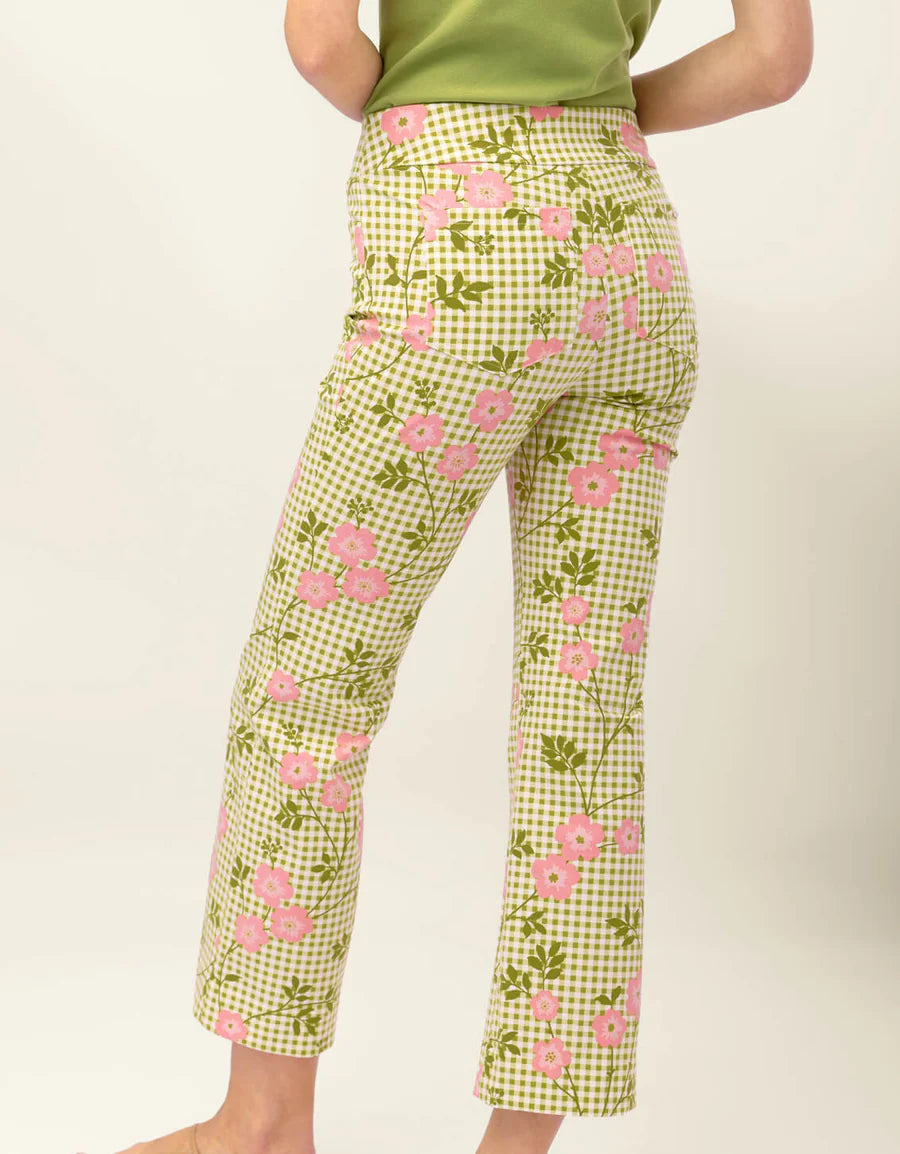 Maren Kick Flare Pant Castillo Gingham