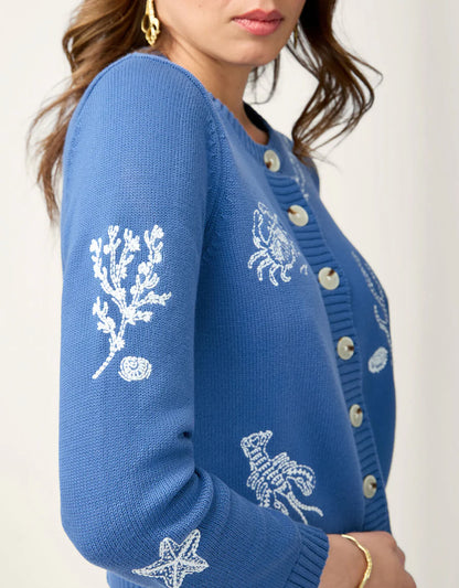 Marie Cardigan Indigo Mist