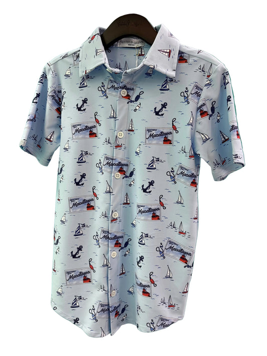 The Little Boatyard Button Down - Greetings From Macatawa