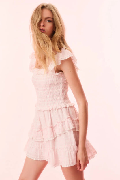 Aline Dress in Angel Pink