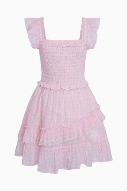 Aline Dress in Angel Pink