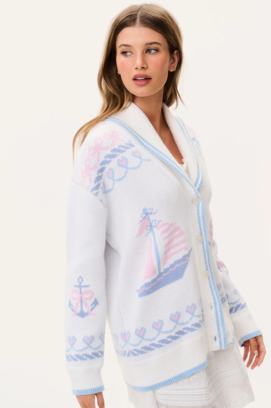 Aribella Cardigan -Seaglass Kiss