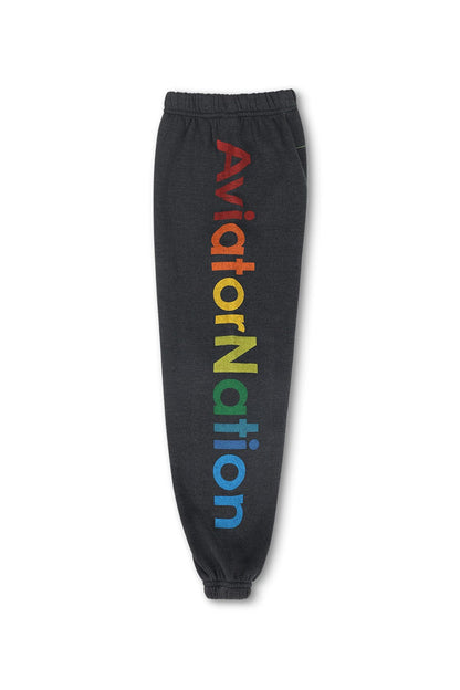 Kid's Aviator Nation Sweatpants - Charcoal