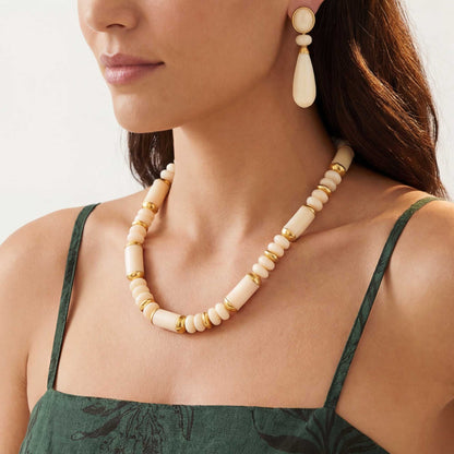Amalfi Statement Necklace - Ivory