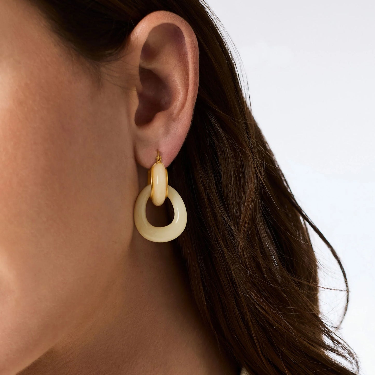 Amalfi 2-in-1 Earring - Ivory
