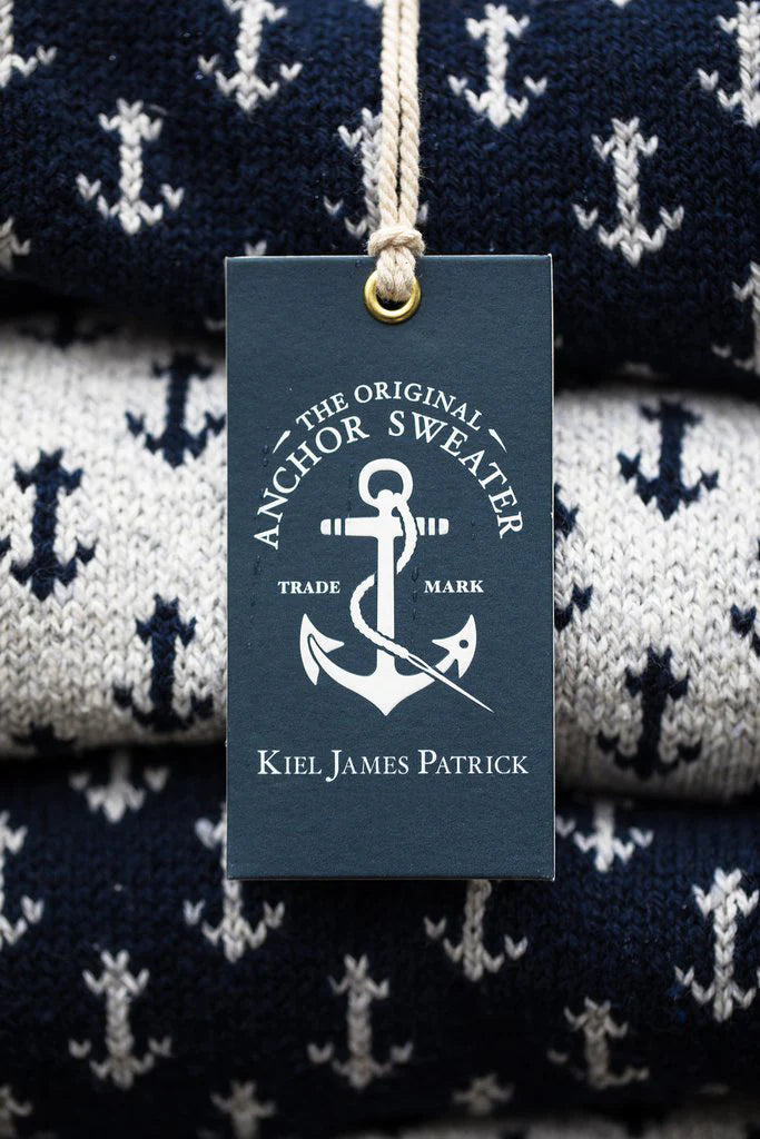The Original Anchor Birdseye Sweater in Navy