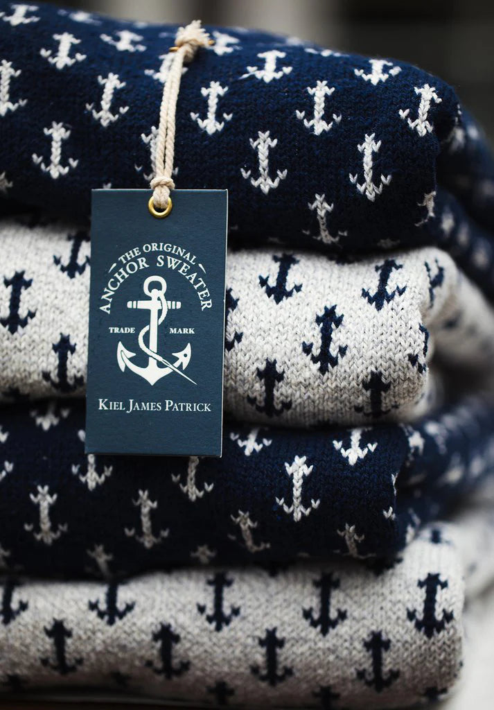 The Original Anchor Birdseye Sweater in Navy