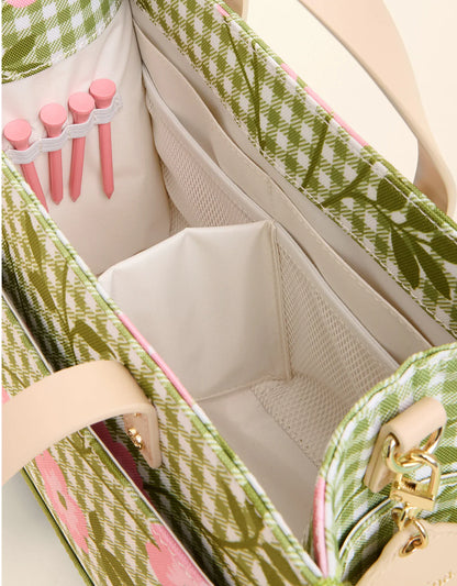 Golf Crossbody Tote Castillo Gingham