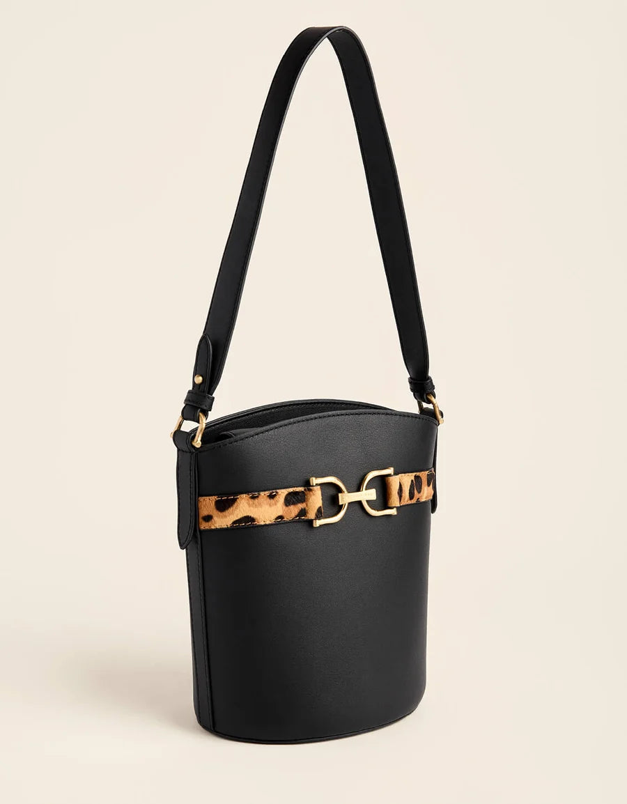 Siren Eva Leather Bucket Leopard