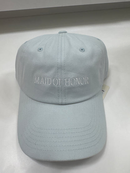 Maid of Honor Heart Baseball Cap - Light Blue