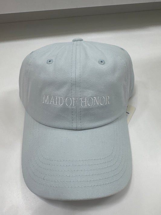 Maid of Honor Heart Baseball Cap - Light Blue