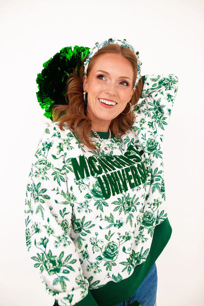 Michigan State Floral Toile Sweatshirt