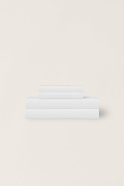 Washed Bamboo Sheet Set - White