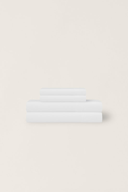 Washed Bamboo Sheet Set - White