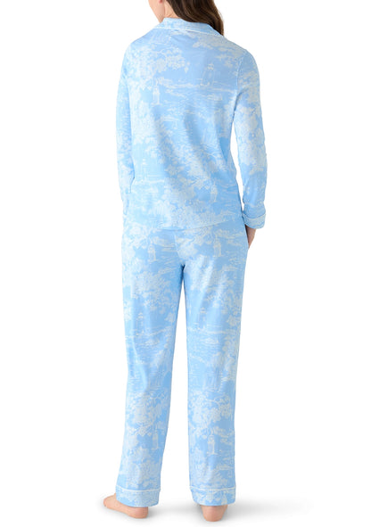 Pima Cotton Long Sleeve Sleep Set - Viney Toile