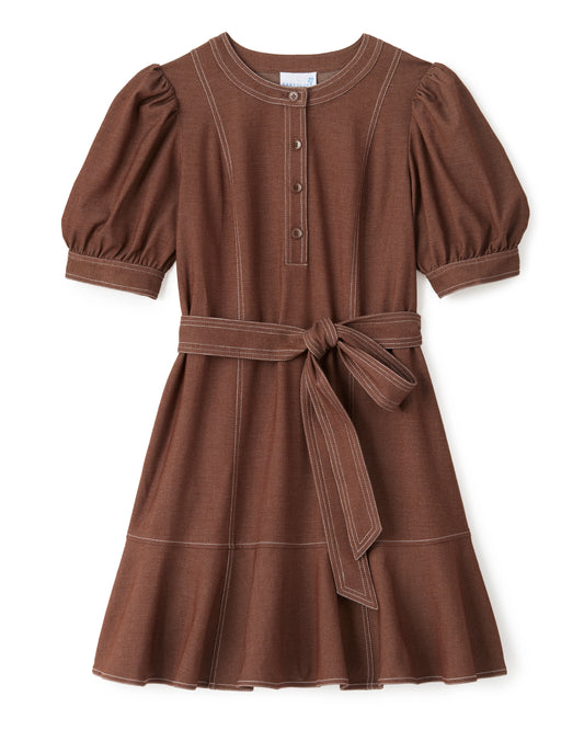 Bonnie Mini Dress - Mocha