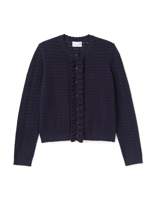 Juliette Long Sleeve Cardigan - Midnight Blue