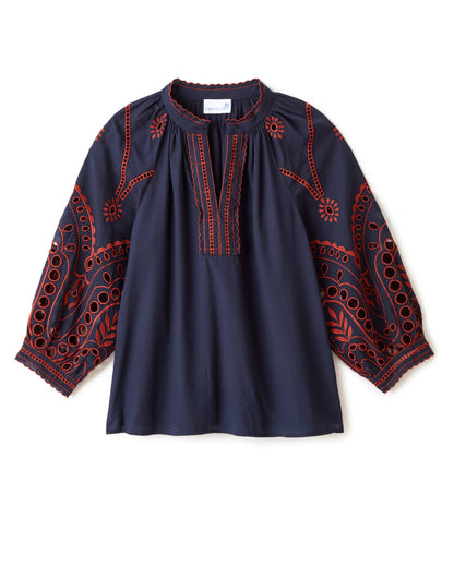 Quincy Top - Midnight Blue