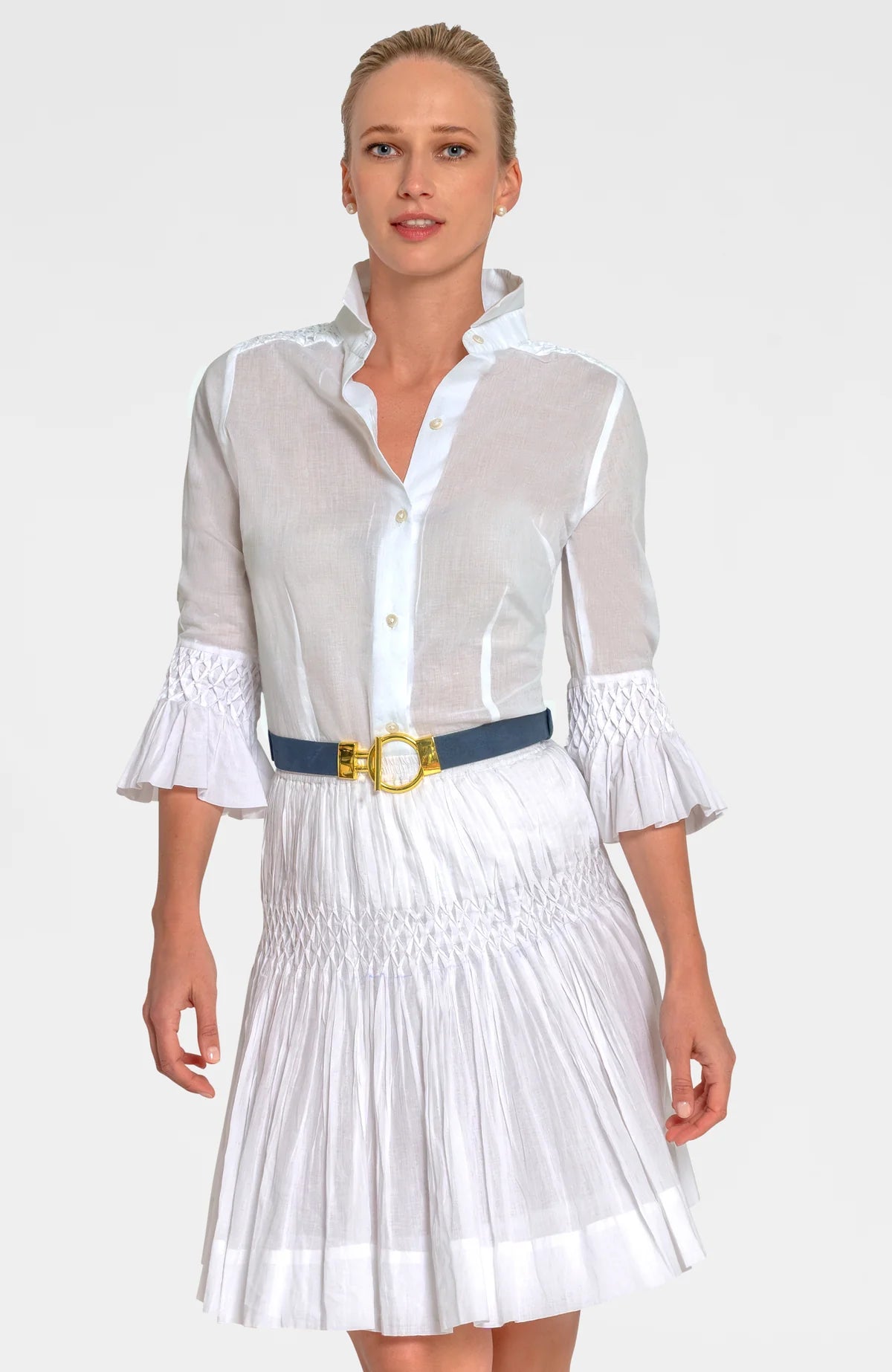 Fortuna Goddess Of Fortune Blouse - Roman Goddess in White