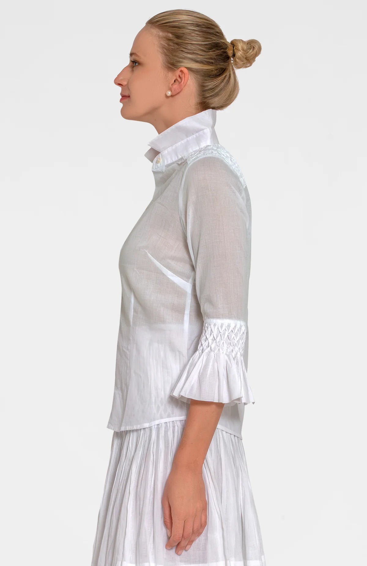 Fortuna Goddess Of Fortune Blouse - Roman Goddess in White