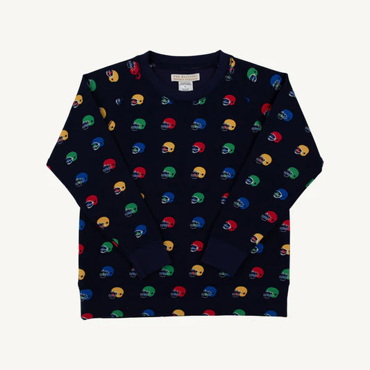 Cassidy Comfy Crewneck - Boys - French Terry - Hut!/Nantucket Navy