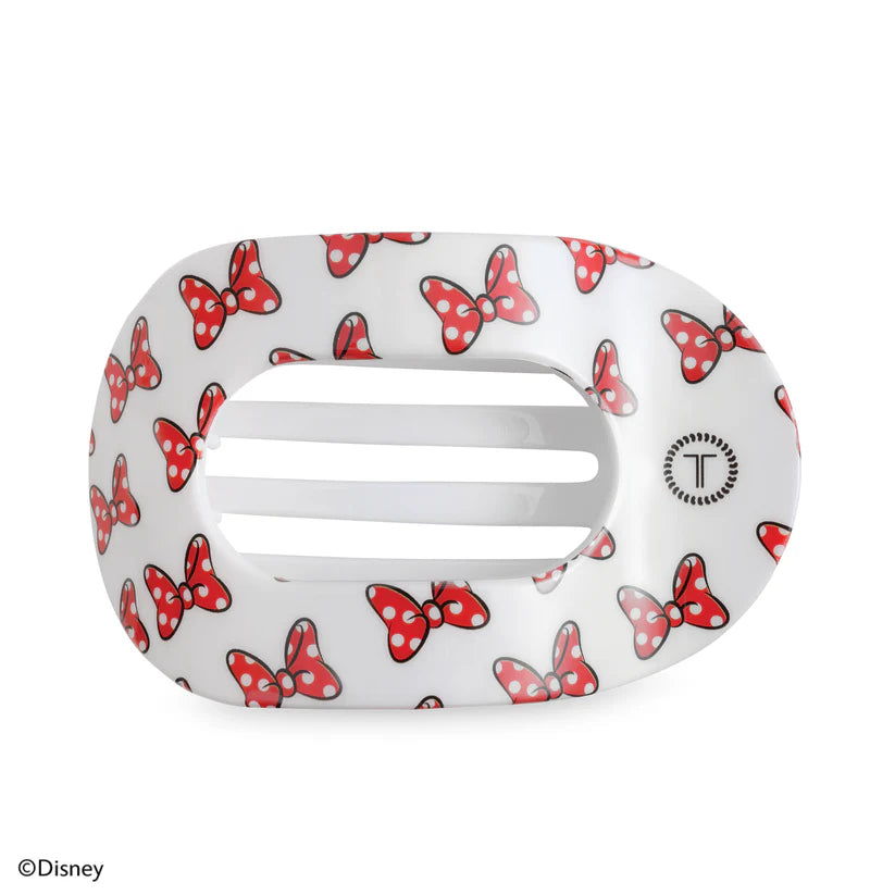 Minnie Mouse Loves Her Bows! Flat Round Hair Clip