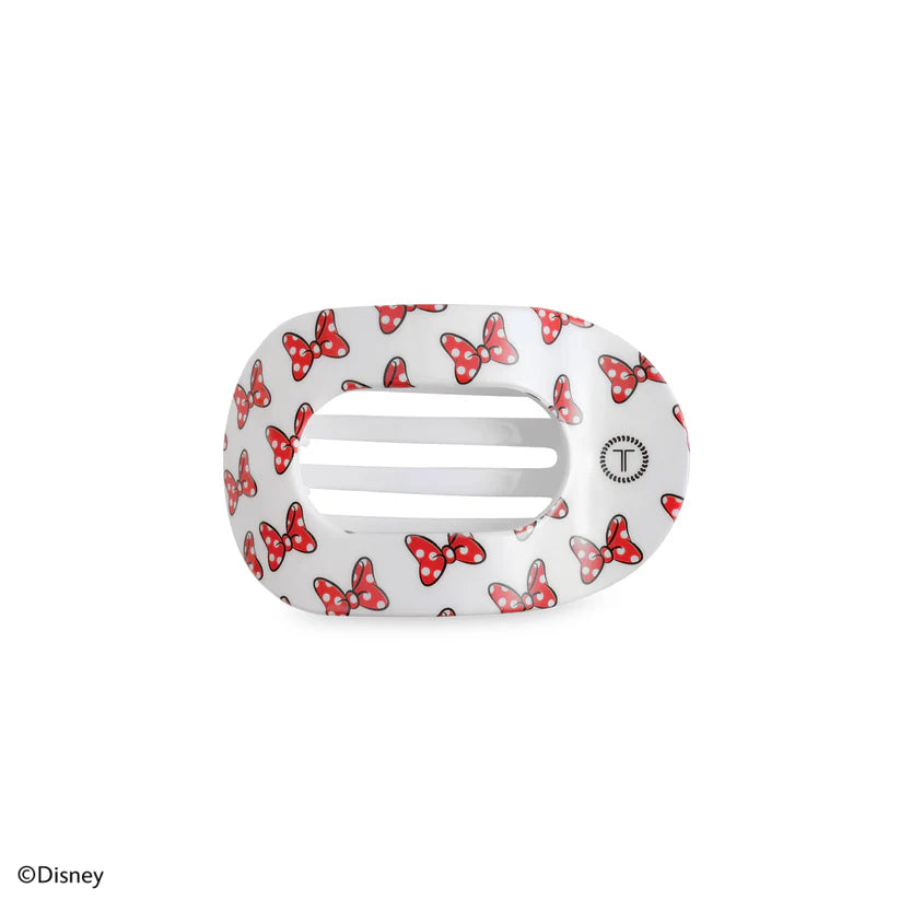 Minnie Mouse Loves Her Bows! Flat Round Hair Clip