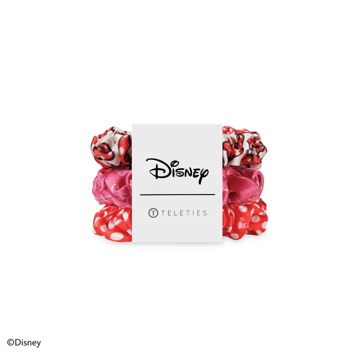 Minnie Mouse Silk Scrunchies