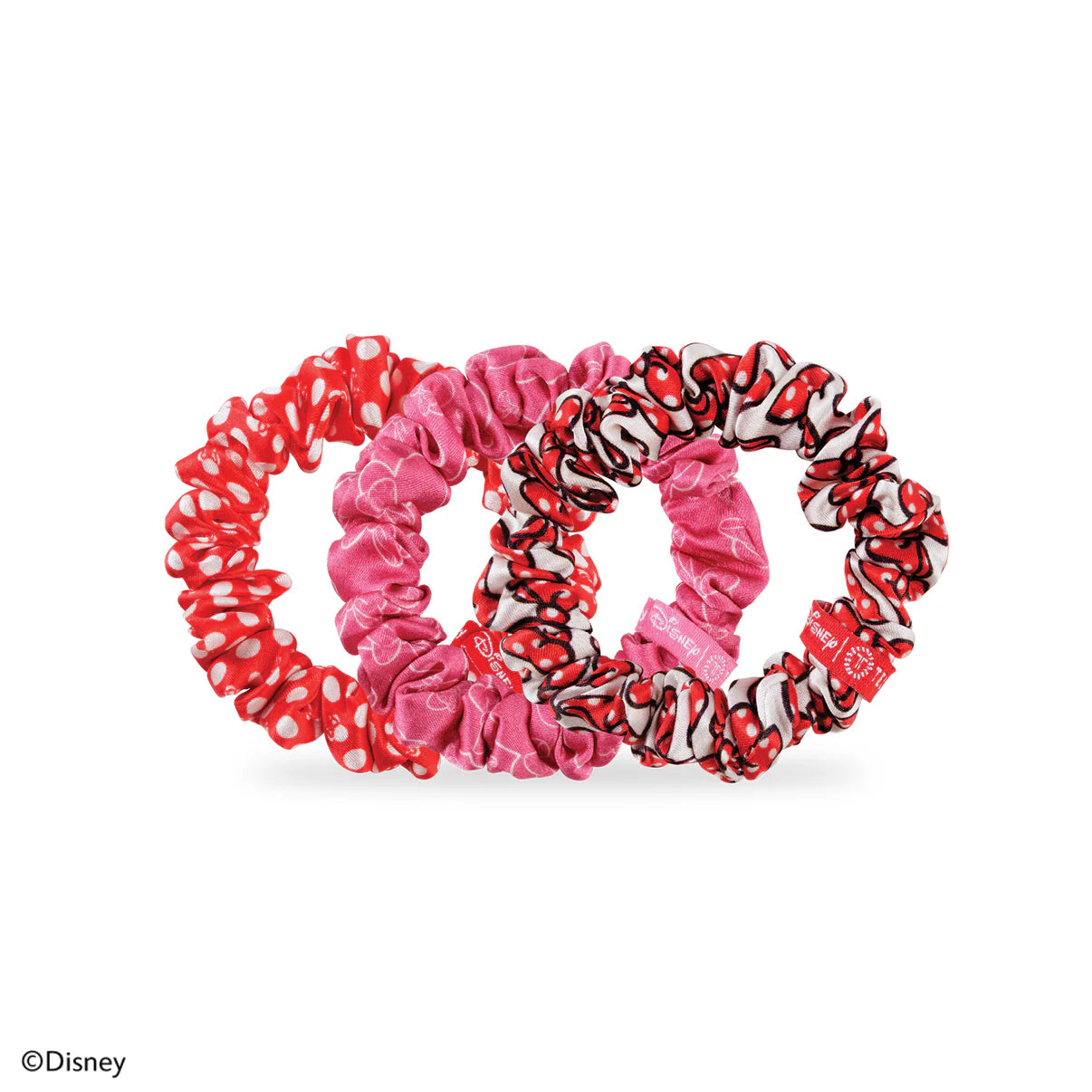Minnie Mouse Silk Scrunchies