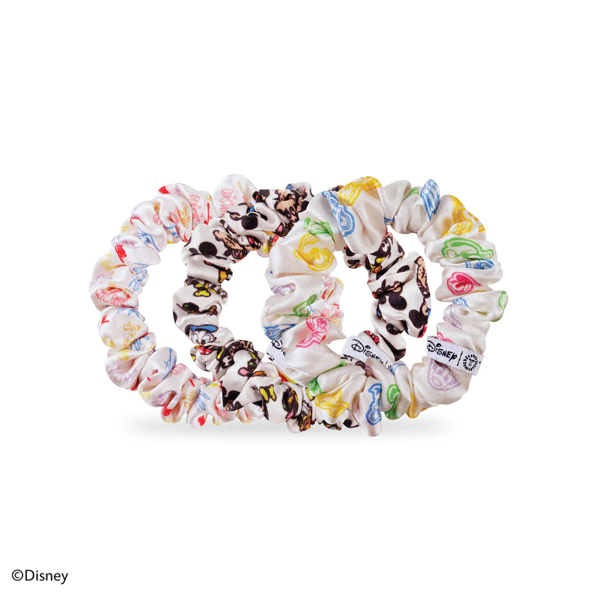 Mickey and Friends Silk Scrunchies