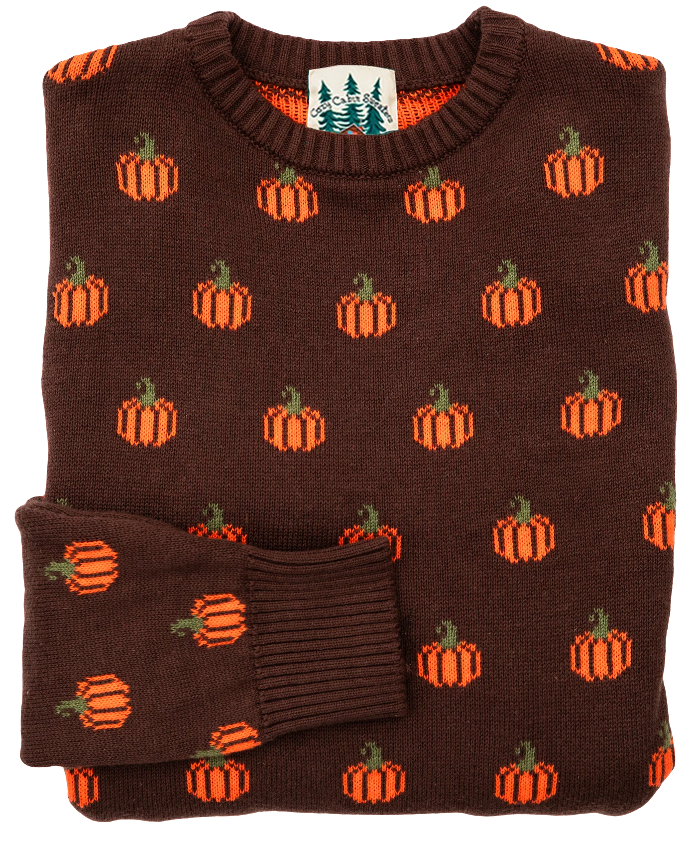 Country Pumpkin Sweater In Brown - Women's