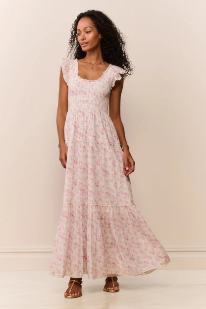 Chessie Blooming Floral Maxi Dress - Rustic Orchid