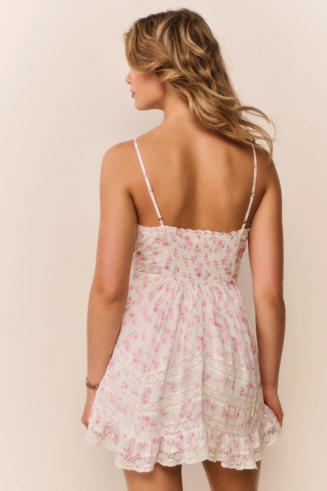 Alonna Blooming Floral Mini Dress- Rustic Orchid