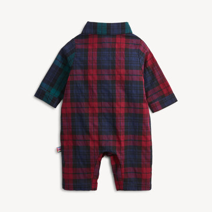 Mad For Plaid Flannel Magnetic Romper