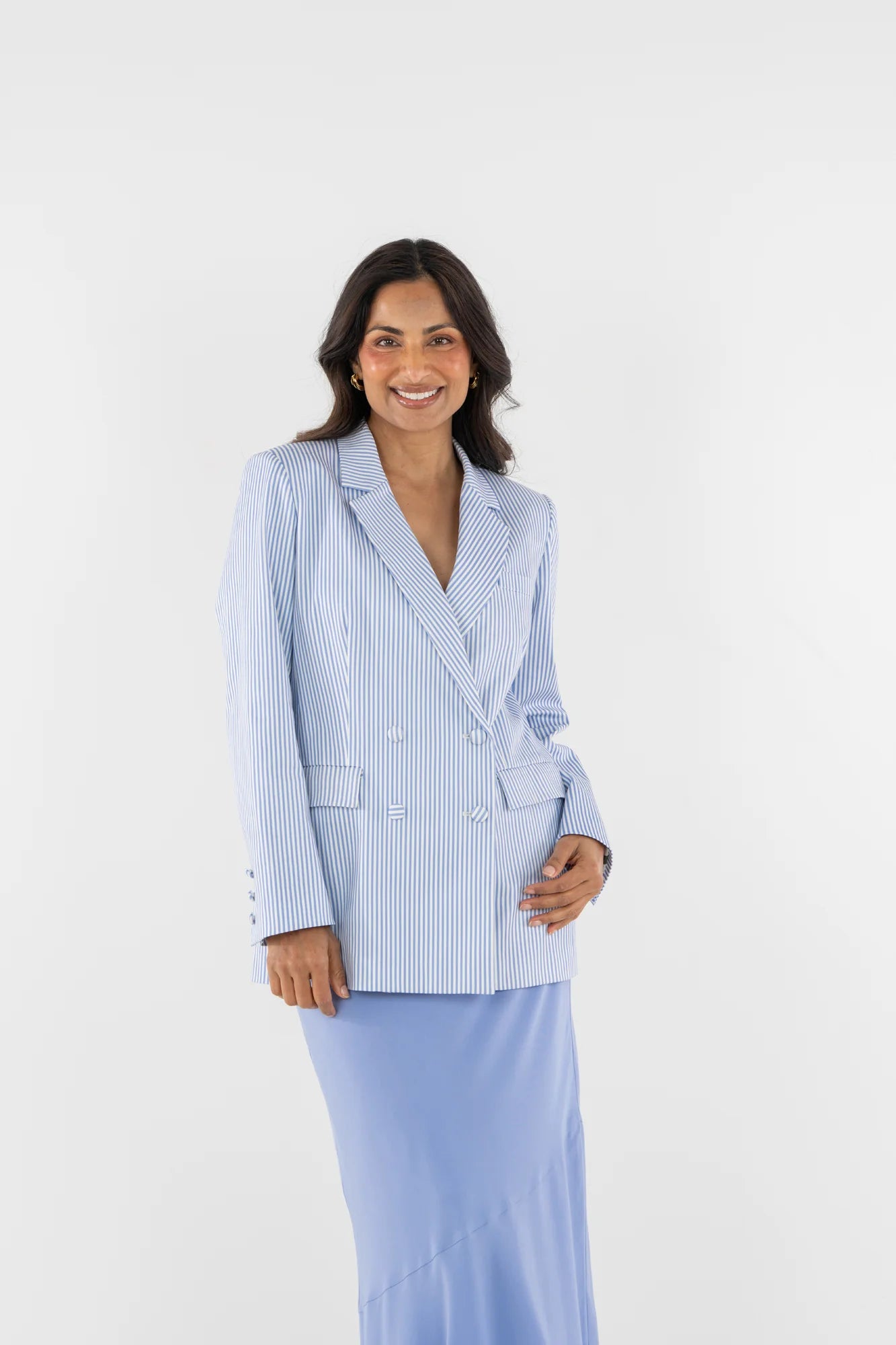 Bristol Blazer - Grapemist Stripe