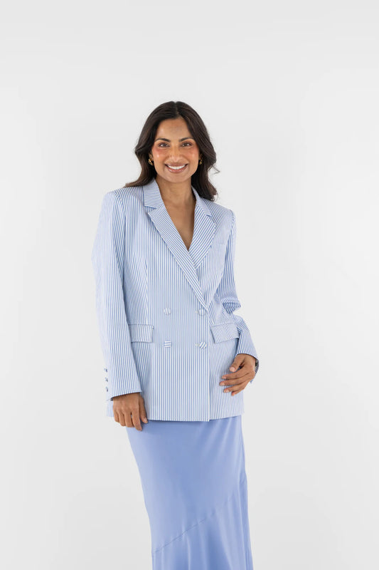 Bristol Blazer - Grapemist Stripe