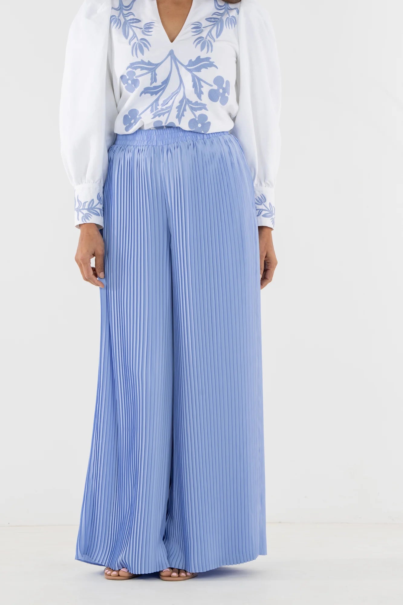Pleated Pant - Grape Mist