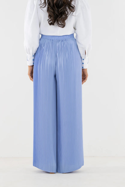 Pleated Pant - Grape Mist
