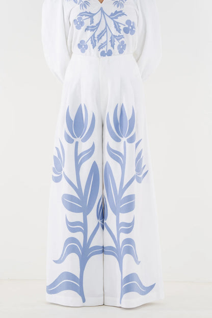 Paisley Pant - Dutch Tile