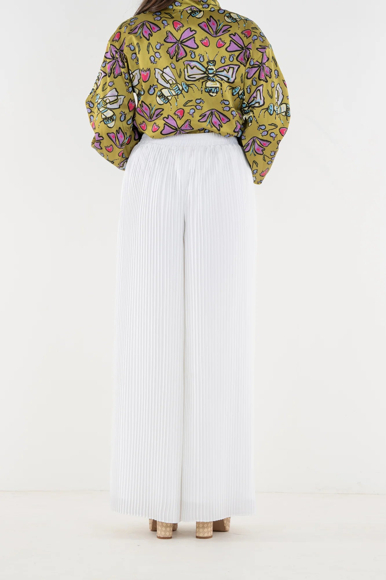 Pleated Pant - Lucent White