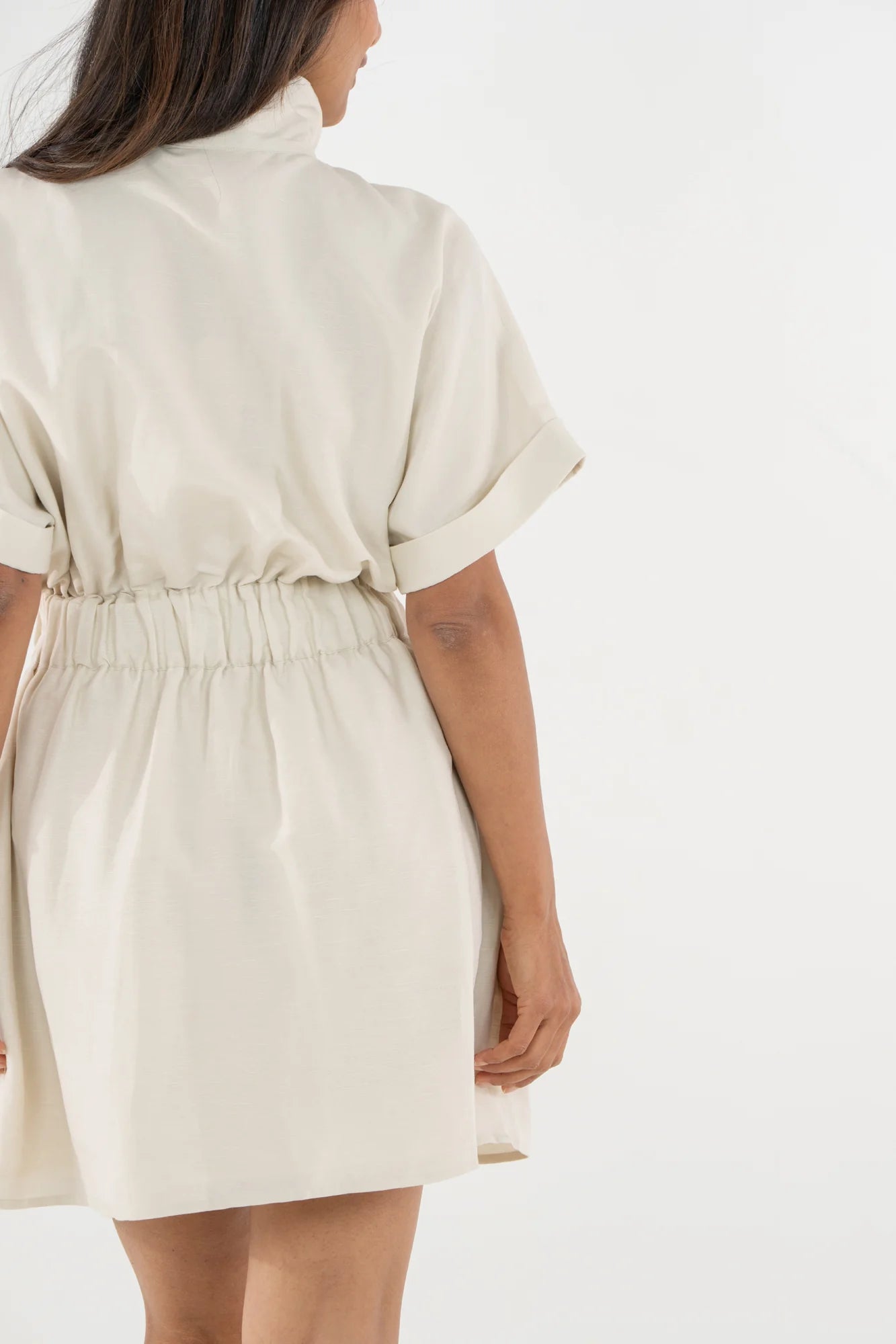Pullover Dress - Sandshell Linen