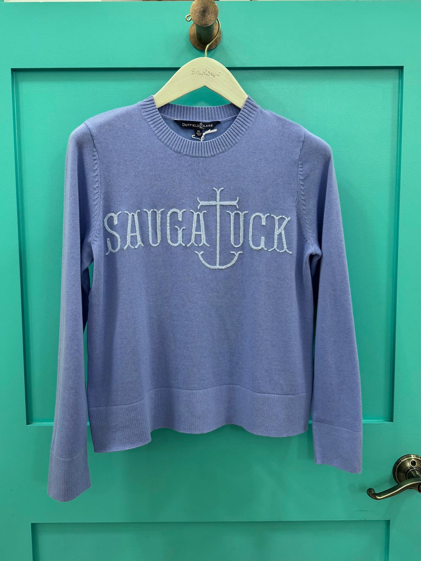 Custom Saugatuck Anchor Sport Neck Crew Sweater