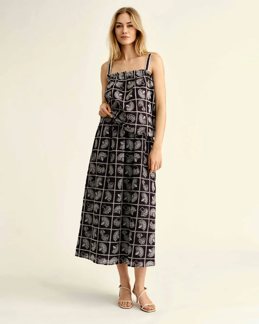 Celine Midi Skirt - Midnight Blue