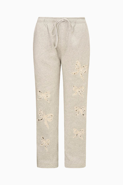 Elma Lace Bow Sweatpants
