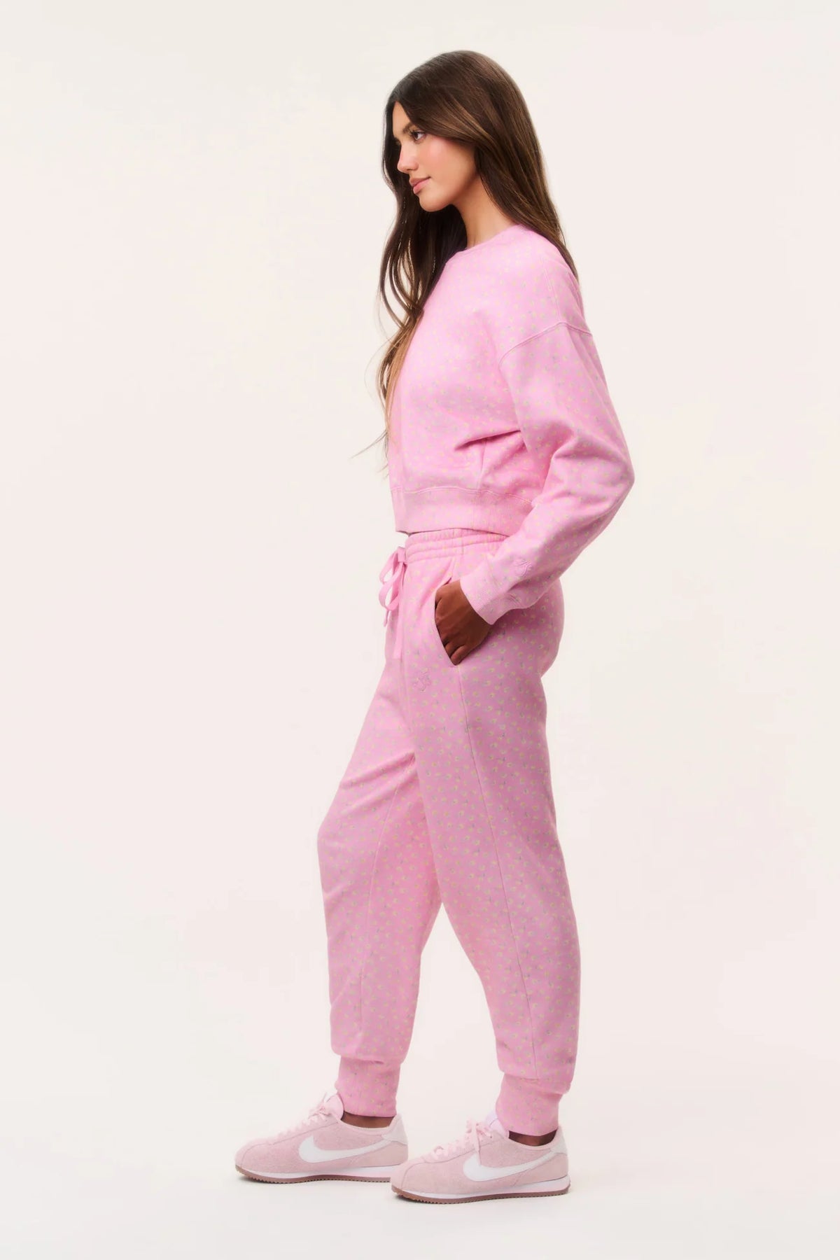 Lolana Sweatpant - Polaroid Rose