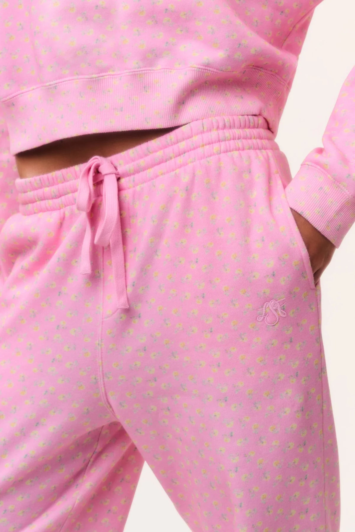 Lolana Sweatpant - Polaroid Rose