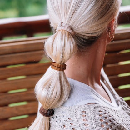 Espresso Yourself Small Nylon Hair Ties